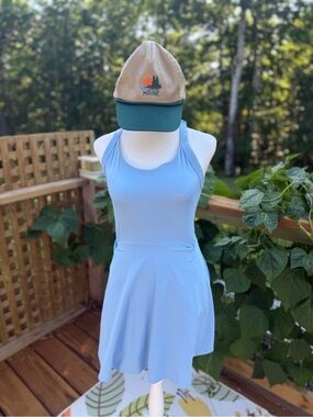 Heathyoga Light Blue Athletic Dress S *HAT NOT INCLUDED*